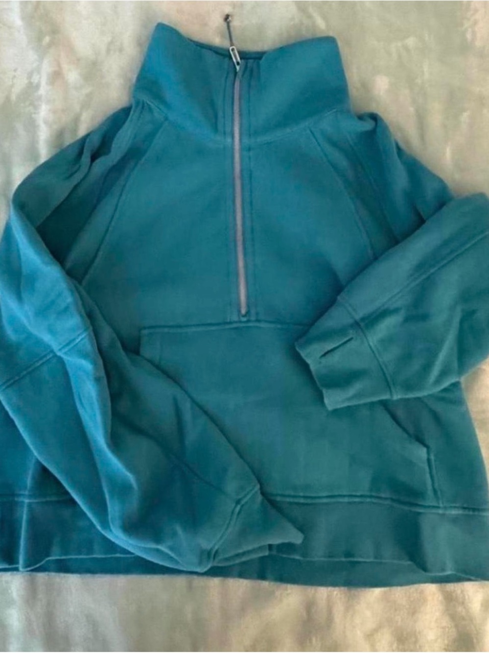 lululemon athletica Teal Half-Zip Pullover Jacket
